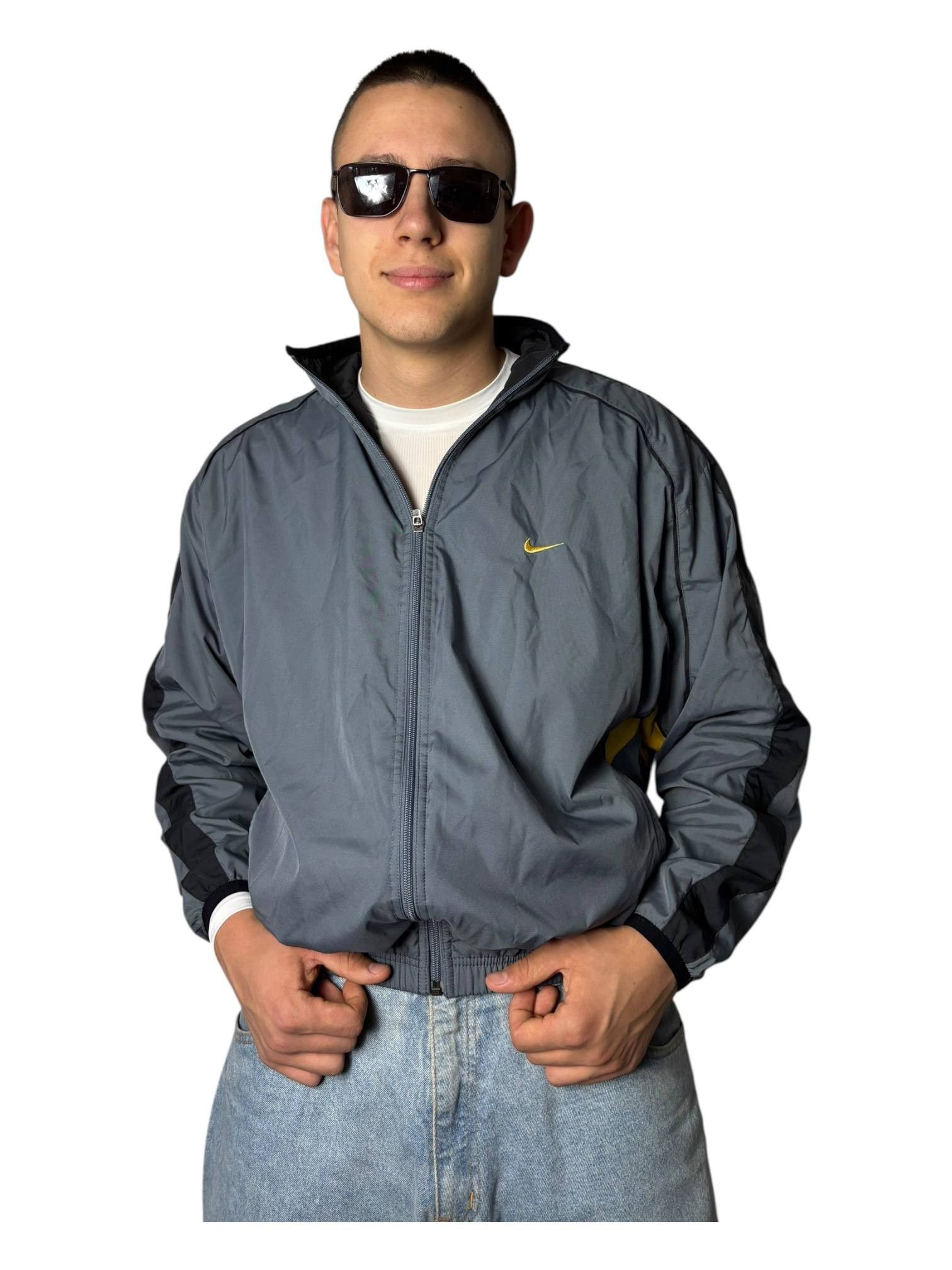 Nike Vintage 90's Nike Nylon Drill Light Jacket Size US M / EU 48-50 / 2 - 1 Thumbnail