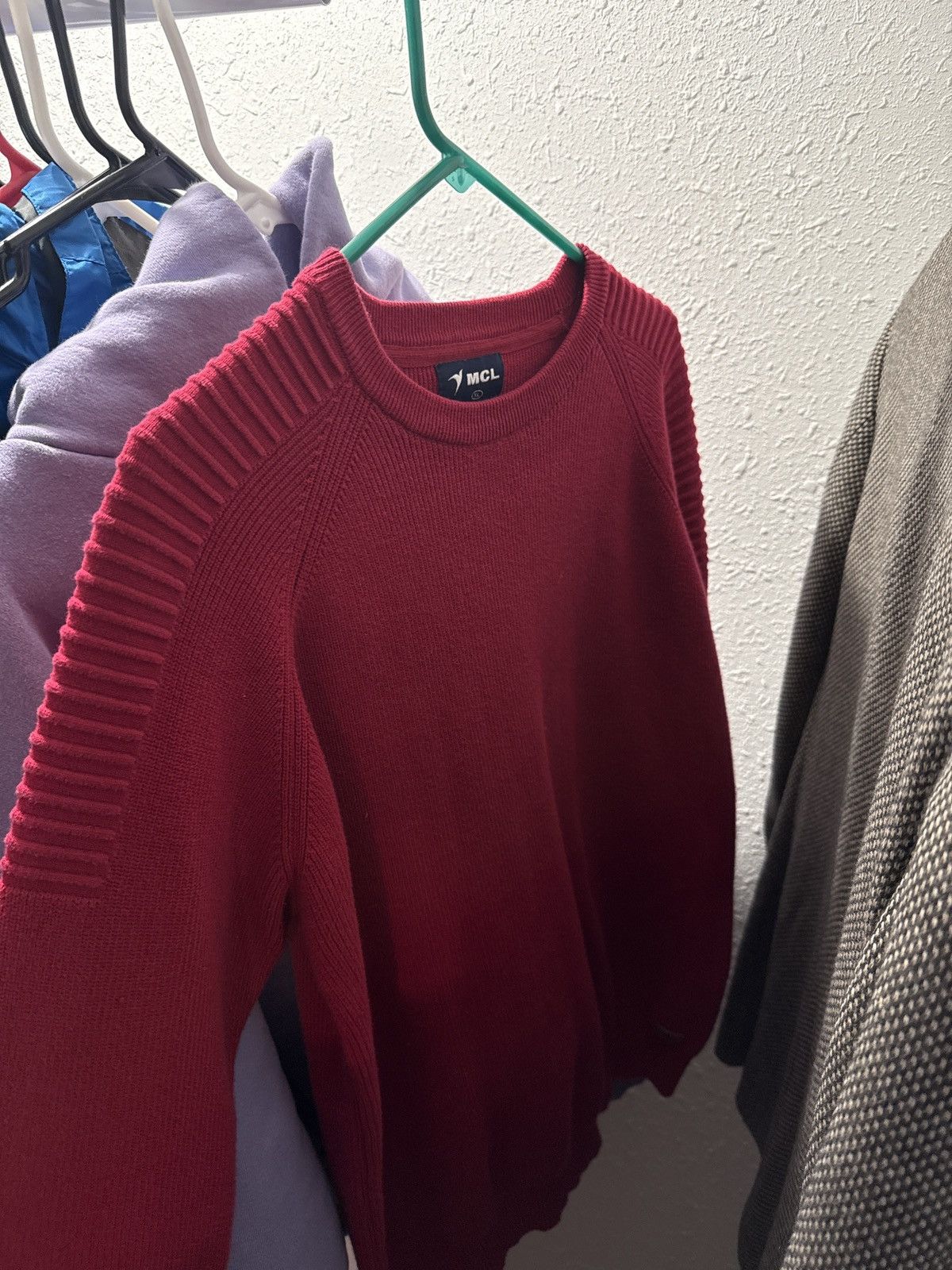 Vintage MCL Red Vintage Sweater Size US XL / EU 56 / 4 - 4 Thumbnail