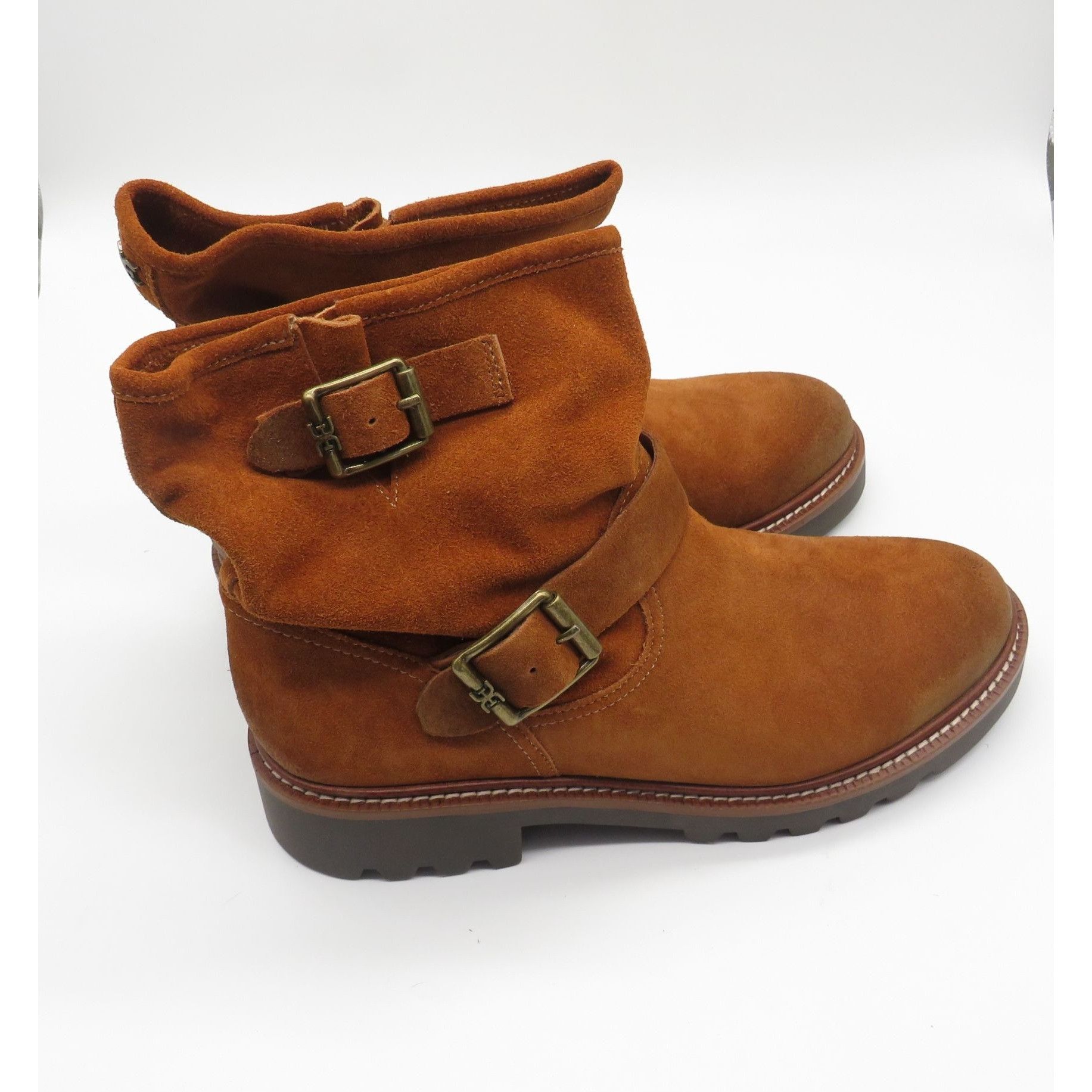 Sam Edelman Sam Edelman Kinsley Women's Brown Leather Ankle Boots Double Size US 9 / IT 39 - 1 Thumbnail