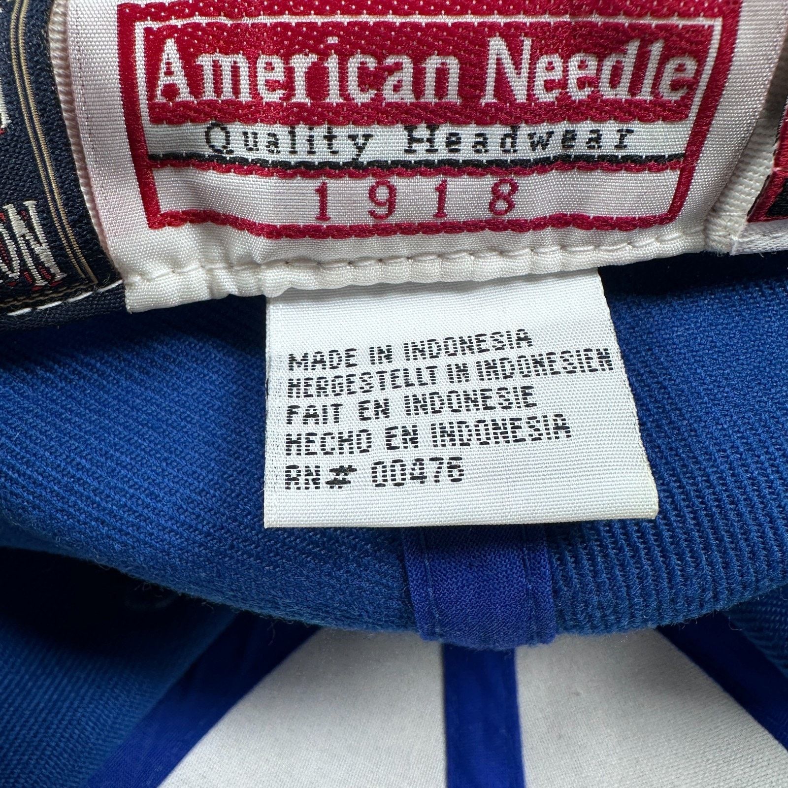 American Needle Vintage Brooklyn Dodgers Fitted Hat Cooperstown Men 7.5 Blue Size ONE SIZE - 8 Thumbnail