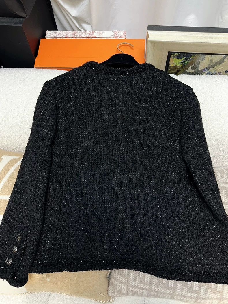 Chanel Chanel 25S spring and summer black glitter camellia button Size XS / US 0-2 / IT 36-38 - 6 Thumbnail