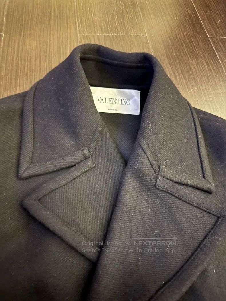 Valentino Valentino Single-breasted twill wool short hoodless jacket Size M / US 6-8 / IT 42-44 - 2 Thumbnail