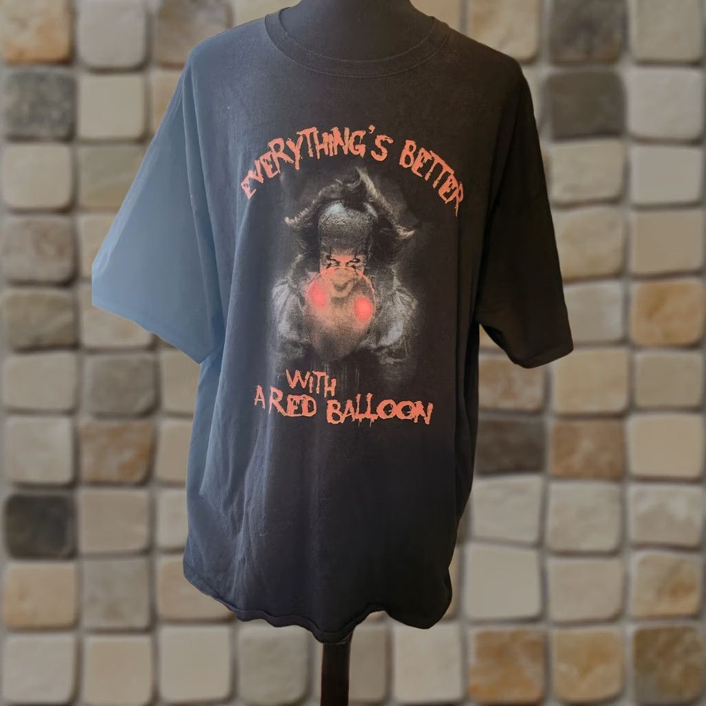Hanes Black Pennywise Clown Movie T Shirt Everything's Better Size 3XL Short Sleeve Size US XXL / EU 58 / 5 - 1 Thumbnail
