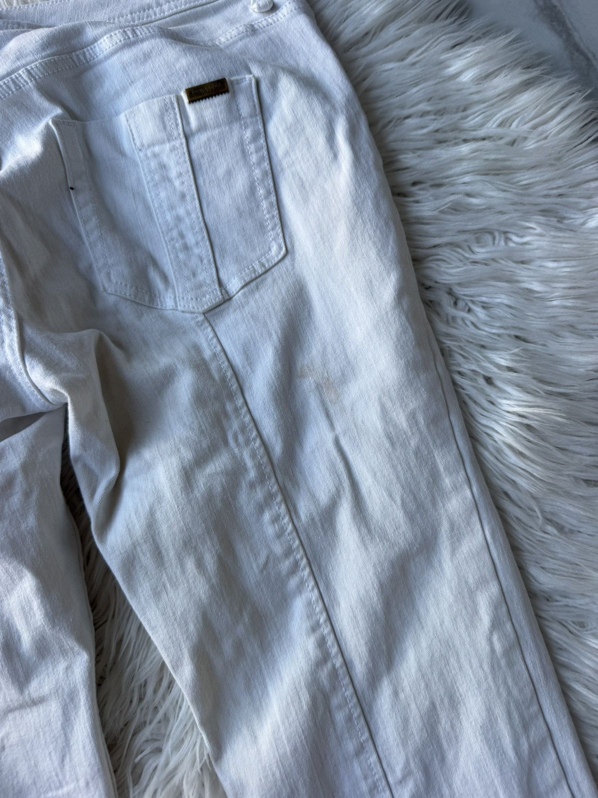 Burberry Burberry Brit White Slim Jeans / Archive Y2K Style / Size 32 Size US 32 / EU 48 - 12 Thumbnail