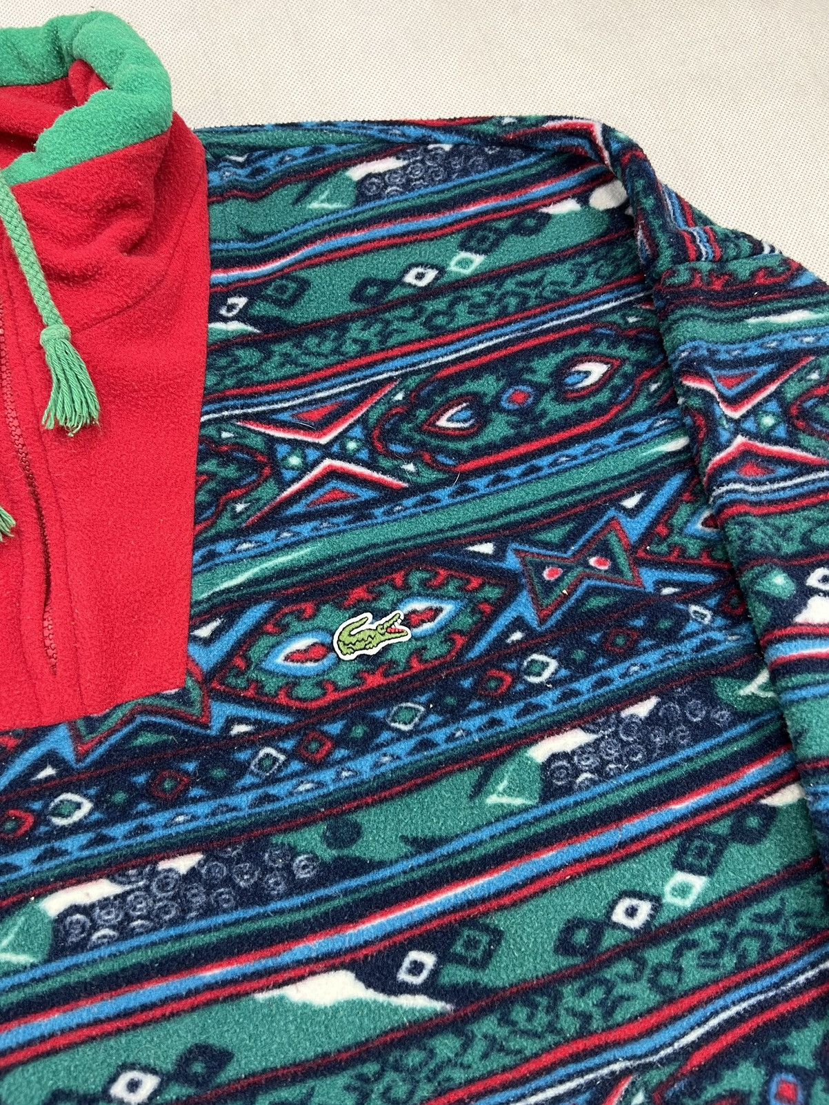 Lacoste × Vintage Fleece Jacket Lacoste Synchilla vintage polar patterns Size US XXL / EU 58 / 5 - 4 Thumbnail