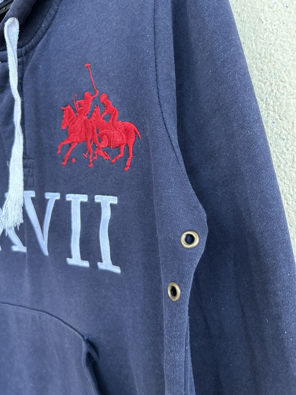 Polo Ralph Lauren × Ralph Lauren × Vintage Vintage Polo by Ralph Lauren Half Buttons Up Hoodie Size US L / EU 52-54 / 3 - 6 Thumbnail