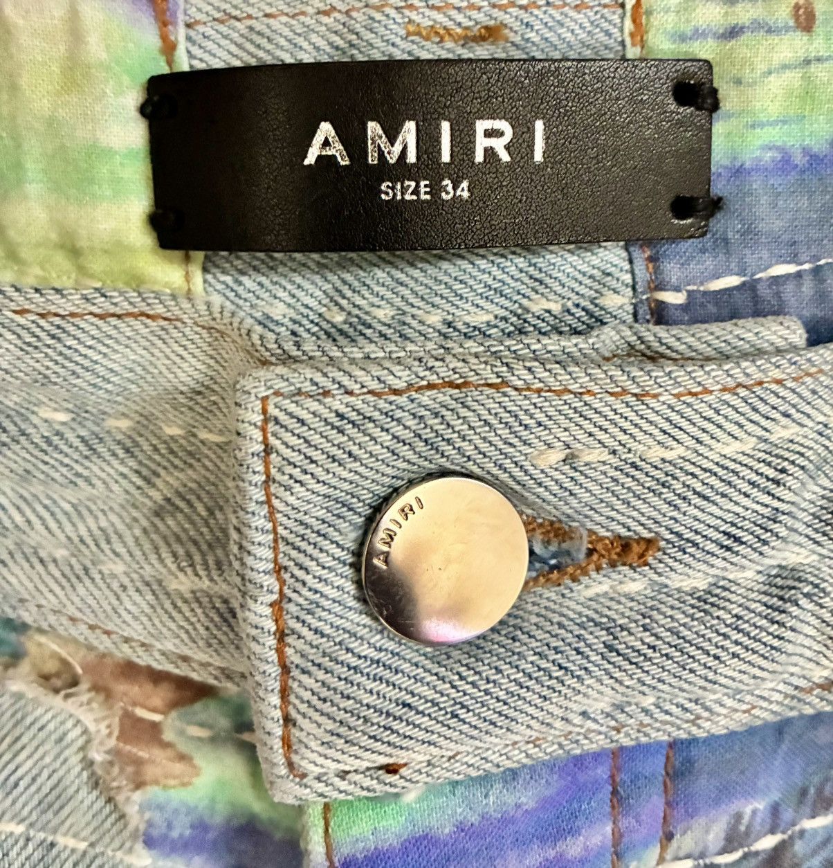 Amiri AMIRI ALOHA BORO DISTRESSED JEANS Size US 34 / EU 50 - 3 Thumbnail