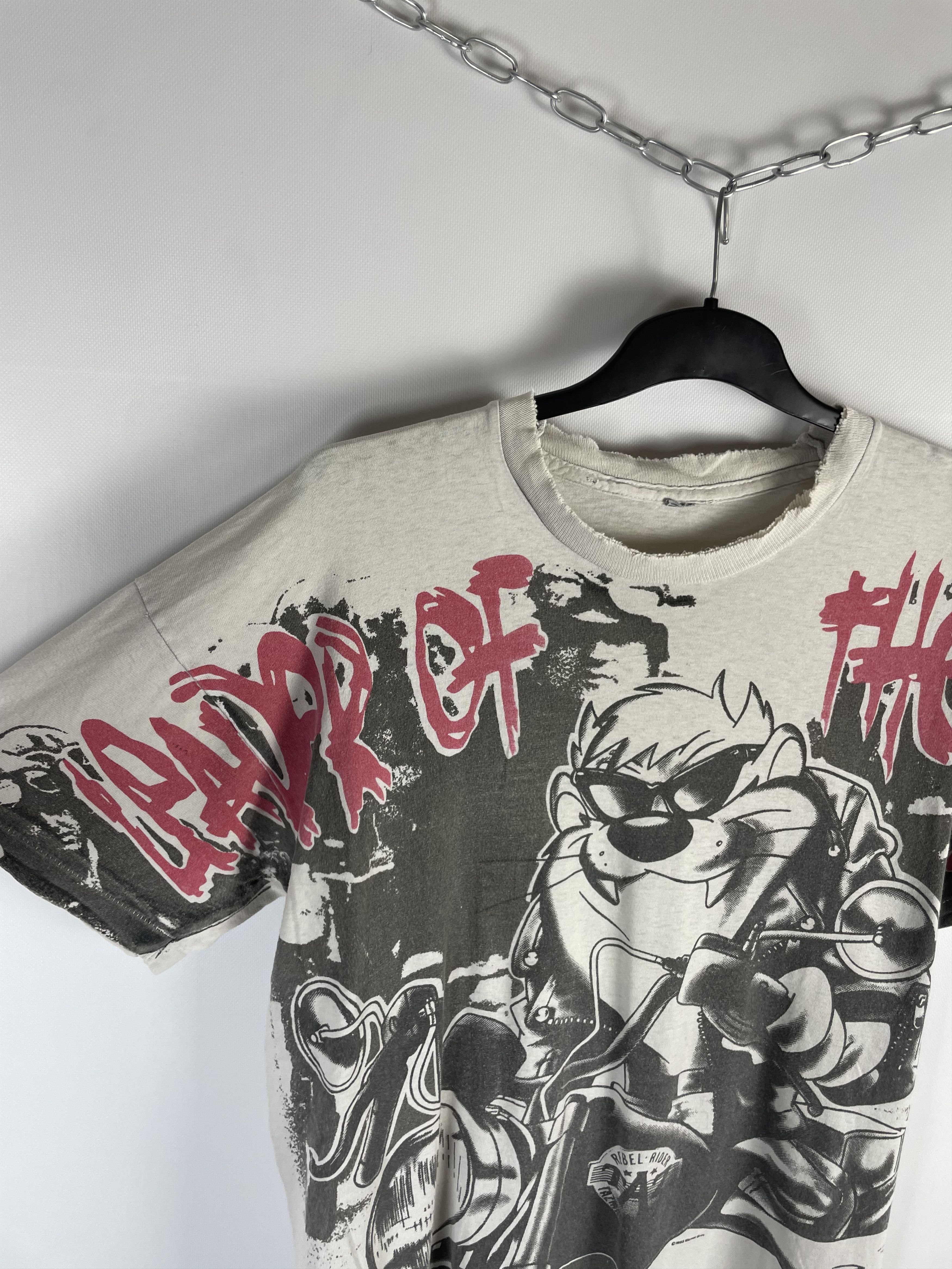 Other 1993 Warner Bros. Studio Taz Devil 90's Vintage T-shirt Size US XL / EU 56 / 4 - 4 Thumbnail