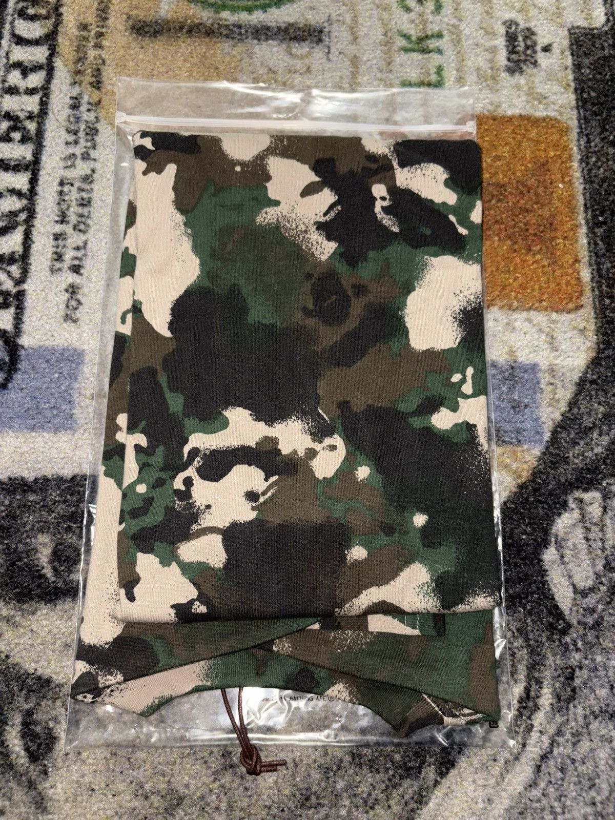 Bape A Bathing Ape Khaki Map Camo Ape Head One Point T-Shirt Size US S / EU 44-46 / 1 - 2 Thumbnail