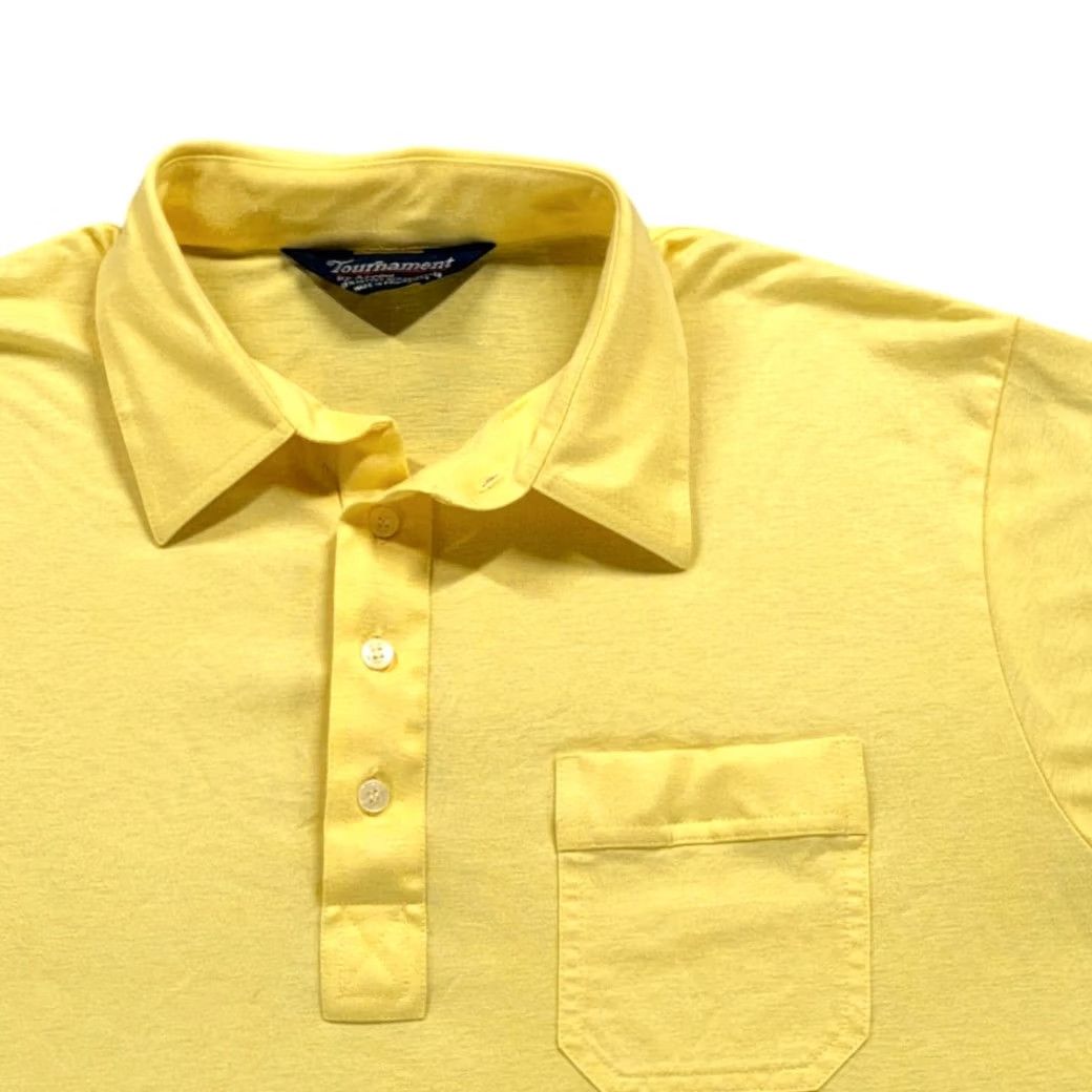 Arrow VINTAGE Arrow Polo Shirt Adult MEDIUM Yellow 80s Pockets Single Stitch Shirt Mens Size US M / EU 48-50 / 2 - 2 Thumbnail