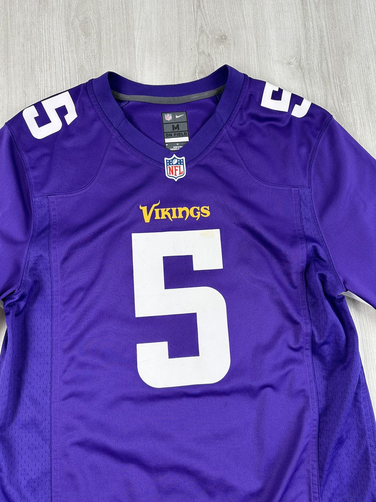 Vintage Minnesota Vikings Jersey Bridgewater Nike 5 NFL Size US M / EU 48-50 / 2 - 3 Thumbnail