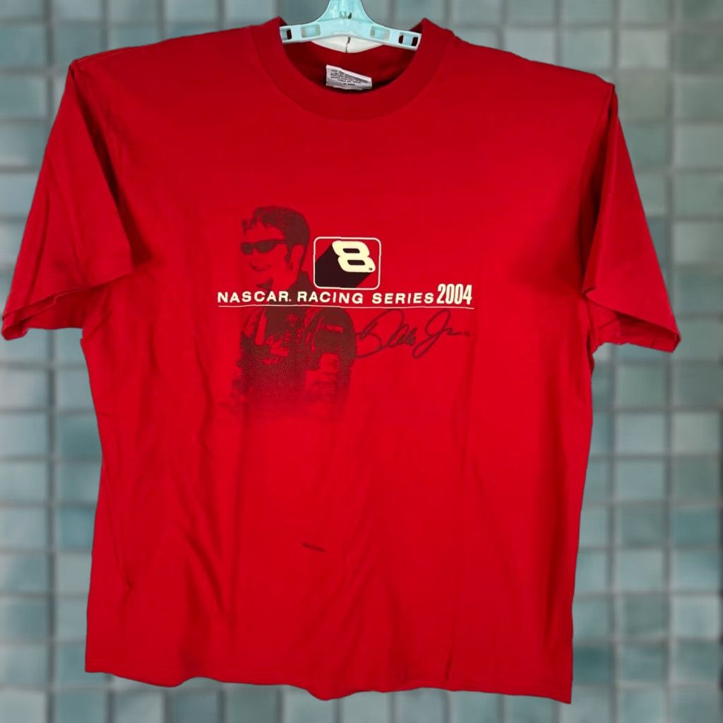 NASCAR Dale Jr NASCAR Racing Schedule 2004 T Shirt Adult XL Red Graphic Tee Size US XL / EU 56 / 4 - 1 Thumbnail