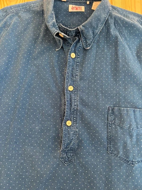 Levi's Vintage Clothing LVC 1920s Indigo dyed Sunset shirt small Size US S / EU 44-46 / 1 - 5 Thumbnail