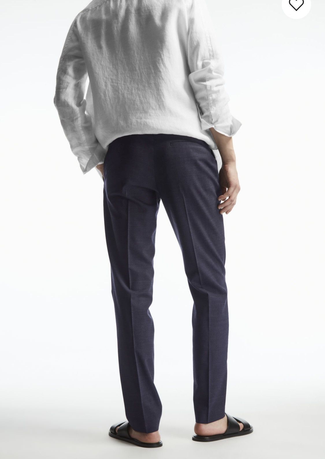 Cos COS Wool Dress Trousers Slim Fit 32R NWT Tailored Navy Size US 32 / EU 48 - 5 Thumbnail