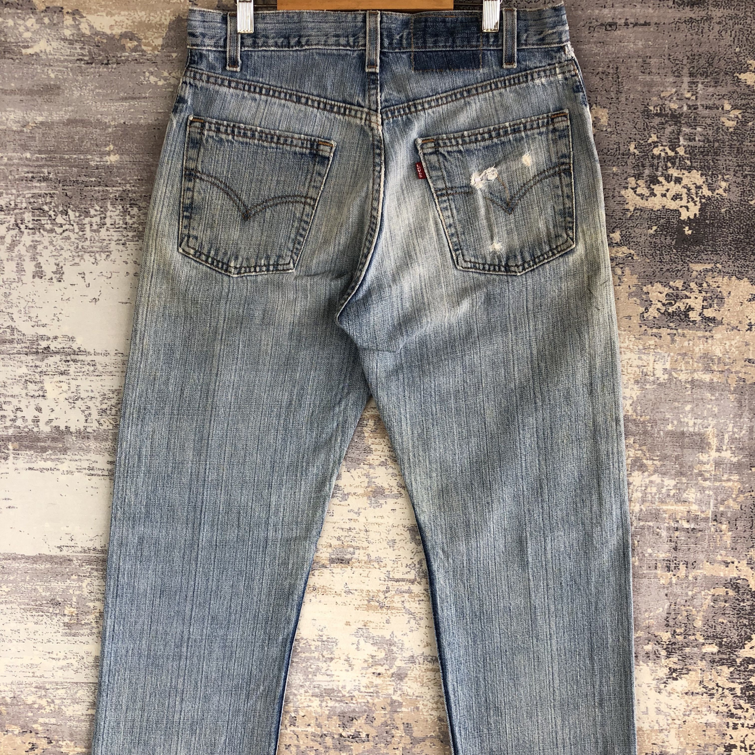 Levi's Vintage Levis 505 Distressed Sun Faded Jeans Levi's Denim Size 28" / US 6 / IT 42 - 4 Thumbnail