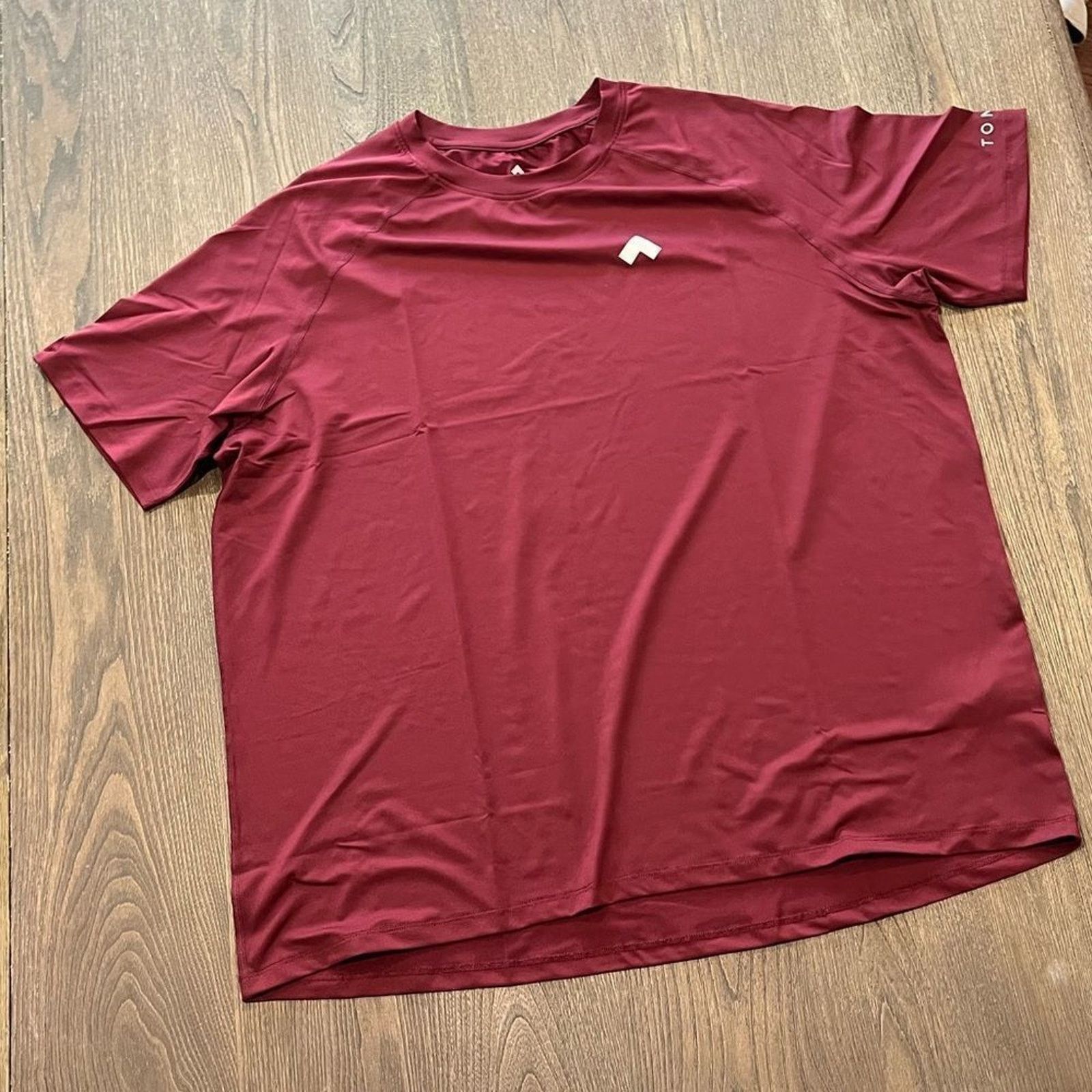 Vintage NWOT Tonal Mens Maroon Short Sleeve Workout Shirt Size 2X Size US XXL / EU 58 / 5 - 1 Thumbnail