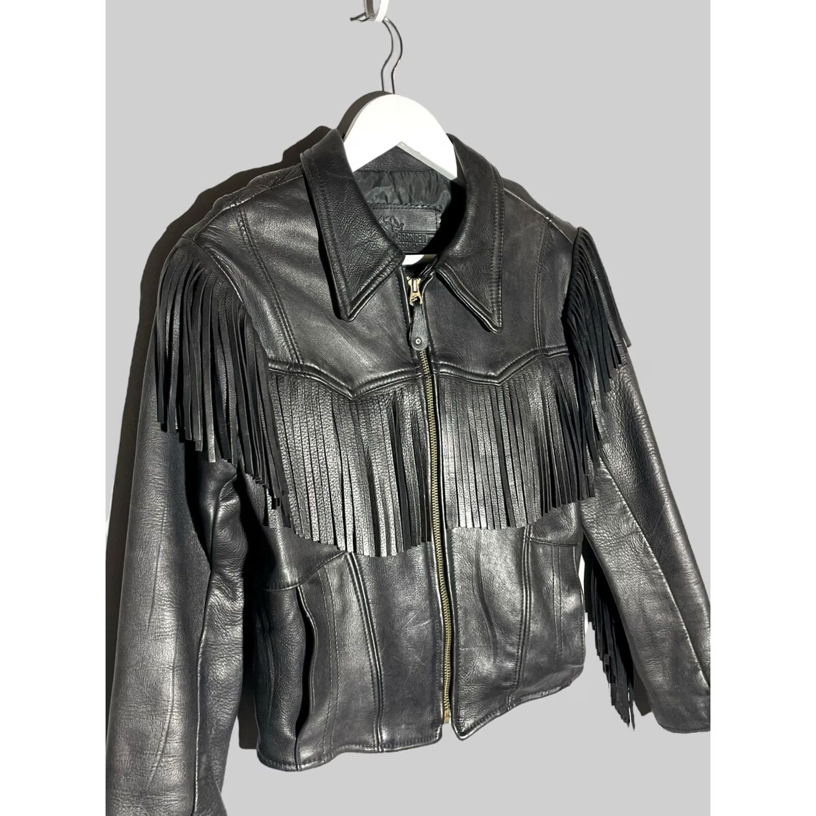 Vintage VINTAGE Branded Garments Jacket Womens S/XS Black Motorcycles Women Leather Size S / US 4 / IT 40 - 2 Thumbnail