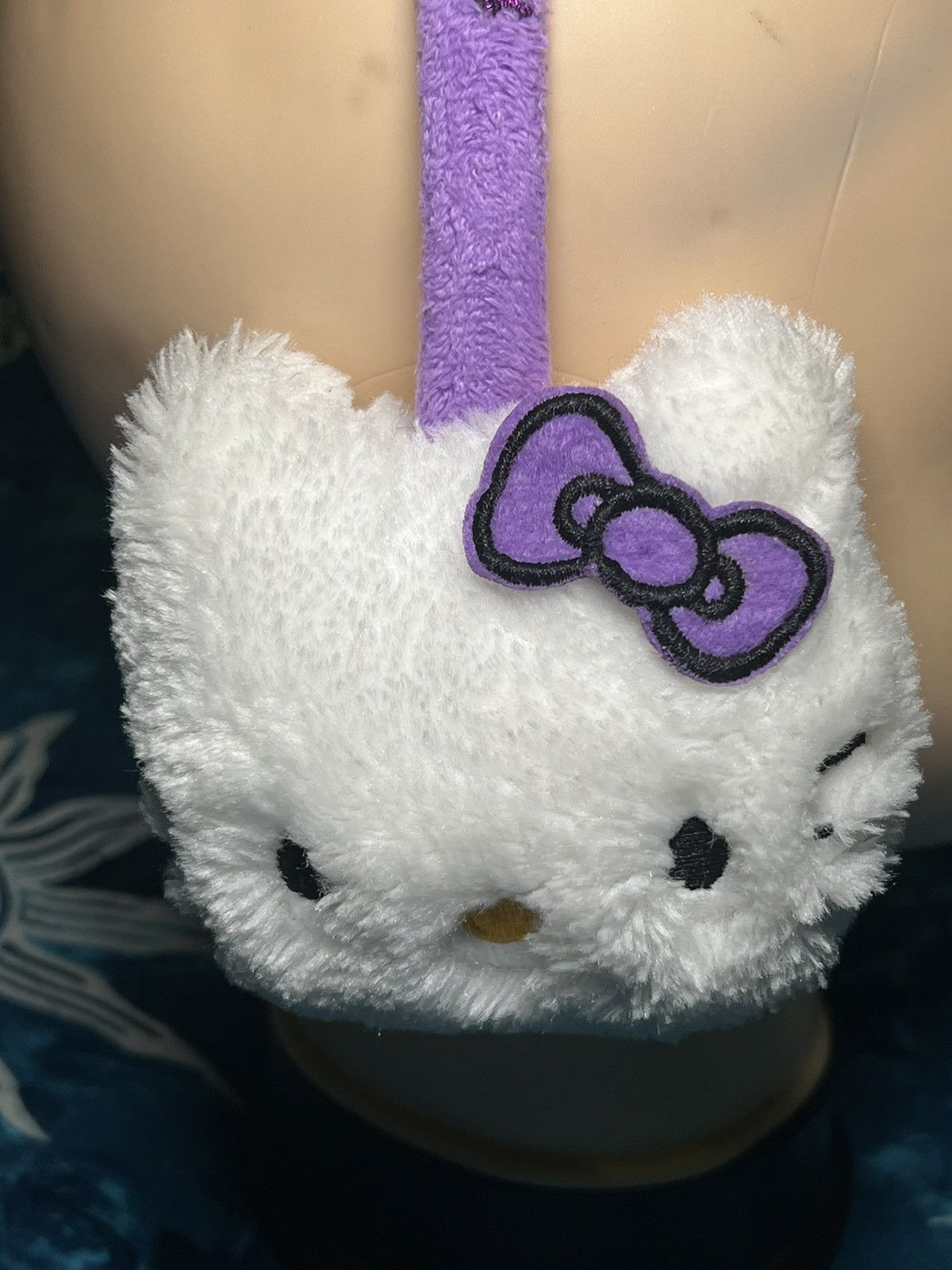 Japanese Brand Y2k Hello Kitty Earmuffs Hat Cat Big Logo Size ONE SIZE - 8 Thumbnail