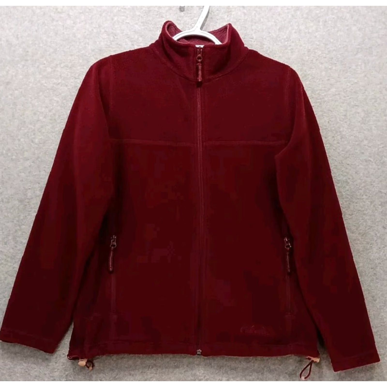Vintage Cabela's Jacket Women's Sz M Maroon Burgundy Fleece Full Zip Pockets Mock Neck Size M / US 6-8 / IT 42-44 - 2 Thumbnail