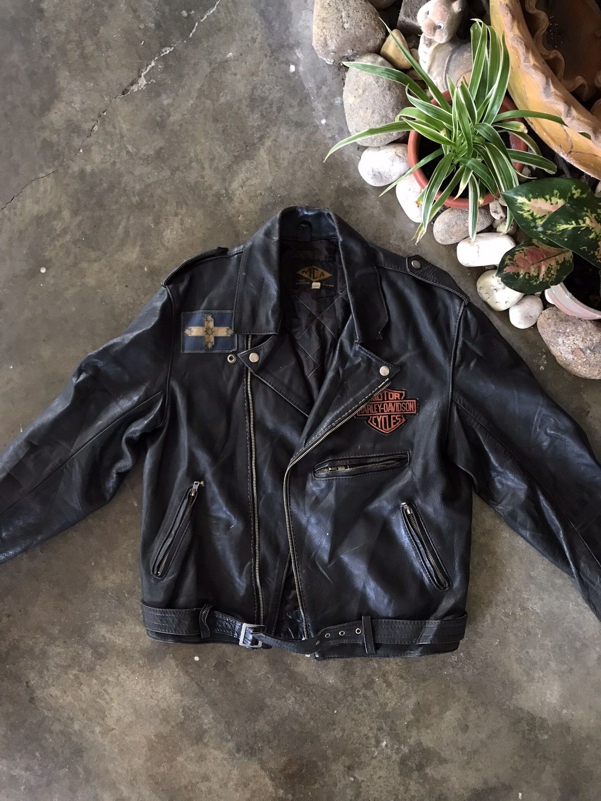 Harley Davidson × Vintage BEST OFFER💥VTG MCA Harley Davidson Leather Jacket Size US M / EU 48-50 / 2 - 17 Thumbnail