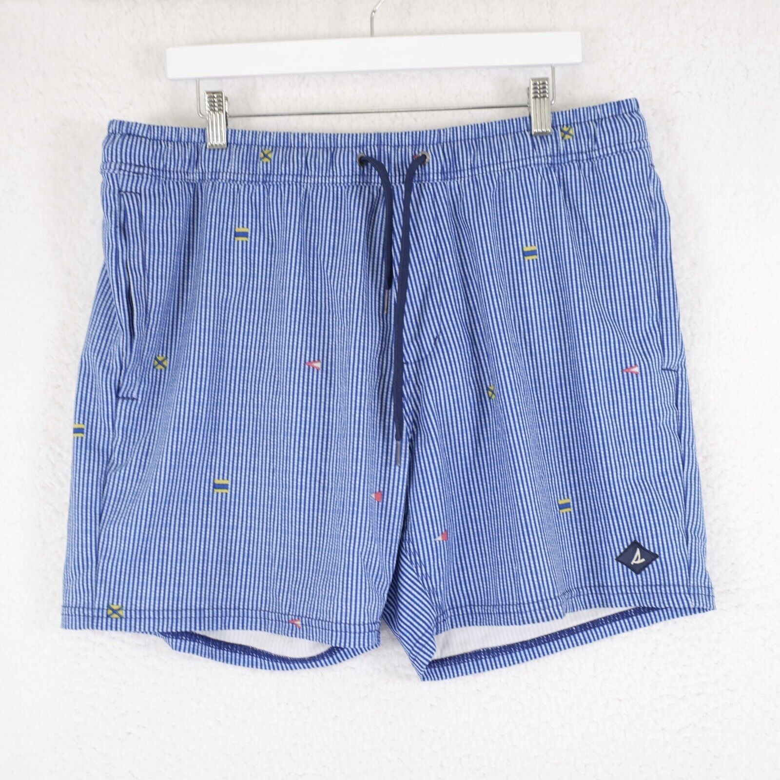 Sperry Sperry Large Blue Striped Lined Large Swim Trunks 36/6 High Size US 36 / EU 52 - 1 Thumbnail