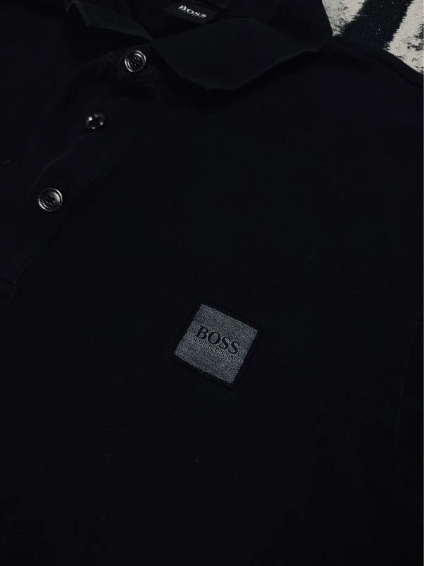 Hugo Boss Hugo Boss longsleeve polo shirt black L logo Size US L / EU 52-54 / 3 - 4 Thumbnail