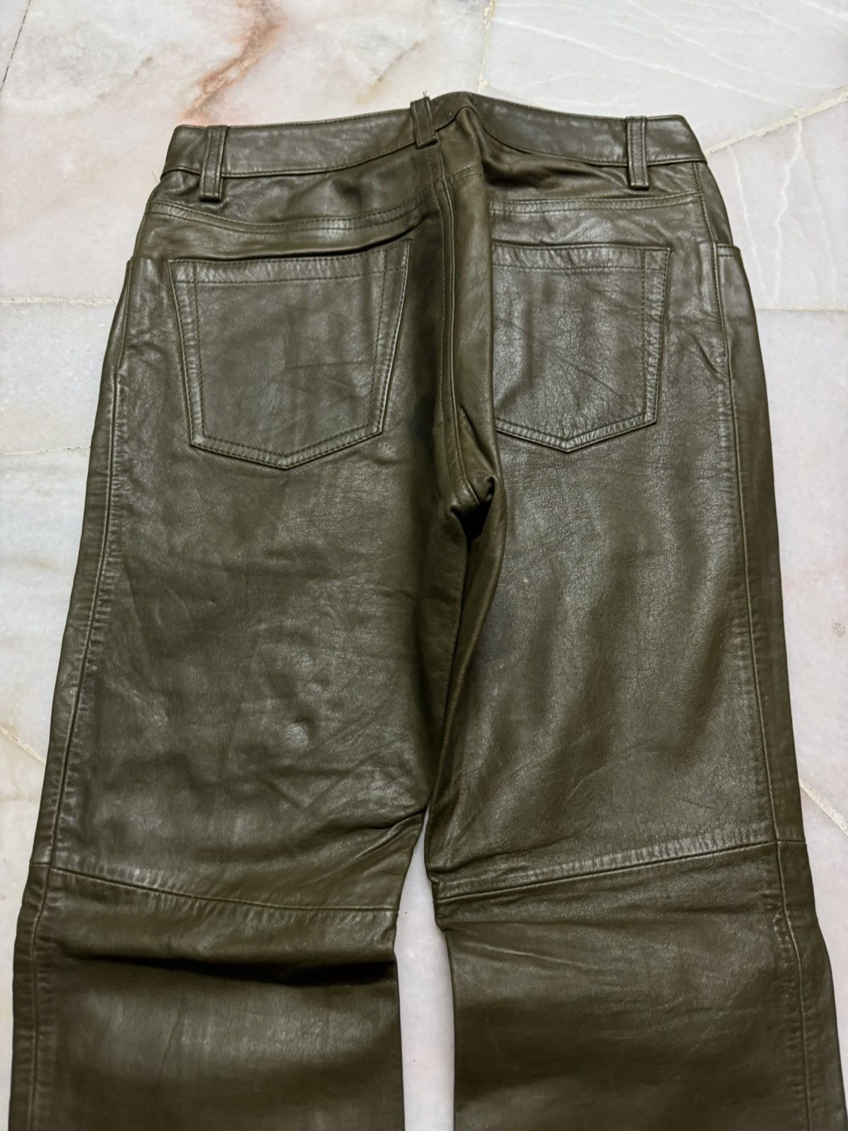 Gap 💥VINTAGE 2000s GAP BOOTCUT LEATHER KANYE WEST Size US 26 / EU 42 - 12 Thumbnail