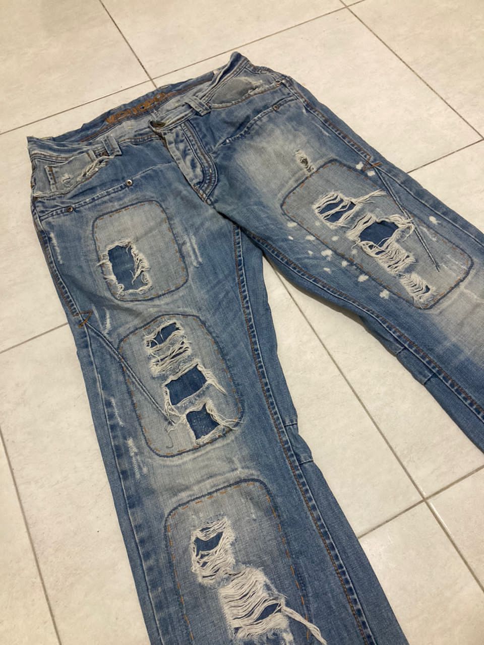 Hysteric Glamour Multi pocket Vintage Distressed Jeans Size US 31 - 2 Thumbnail