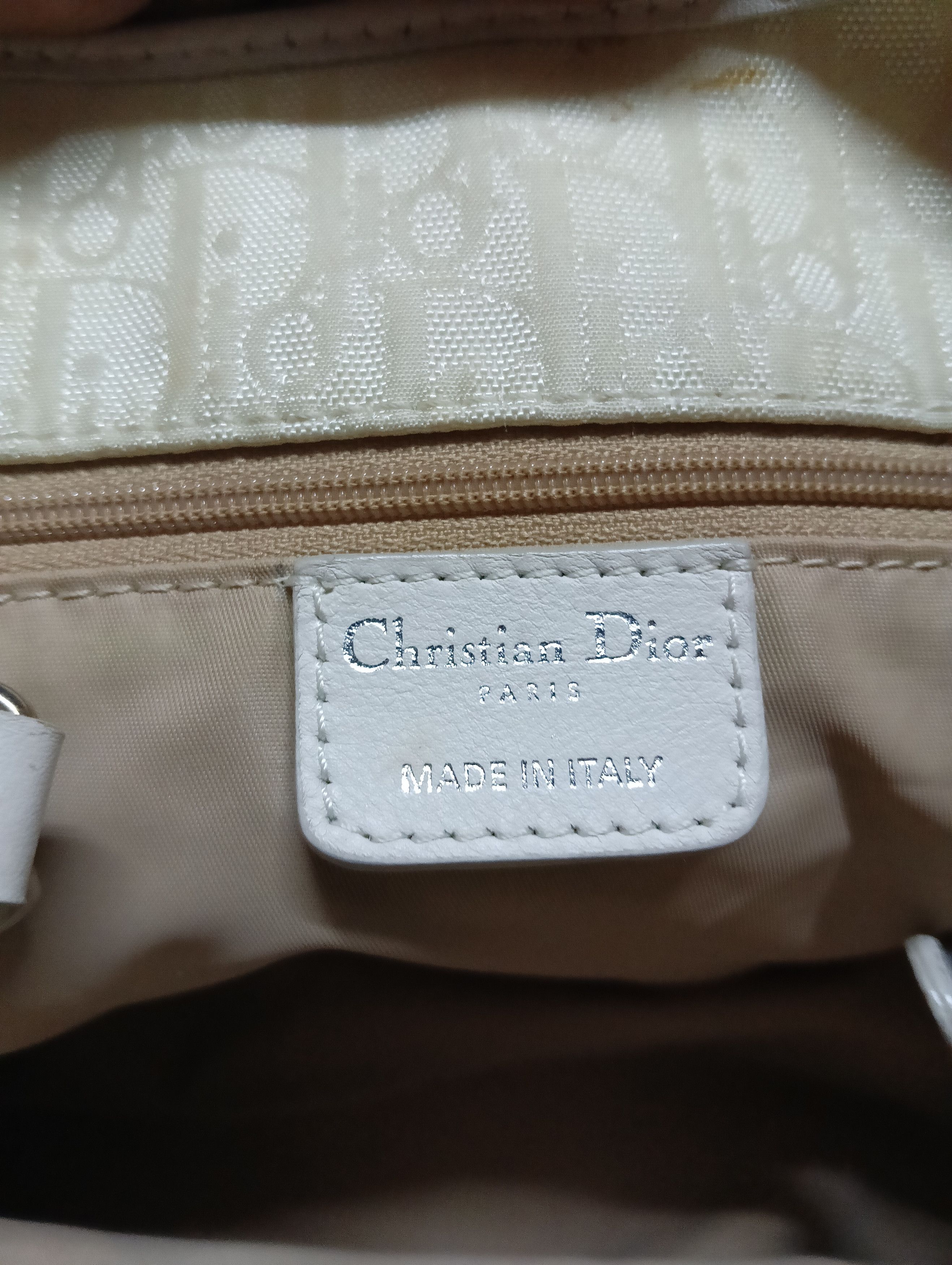 Dior christian dior oblique cream canvas bags Size ONE SIZE - 7 Thumbnail