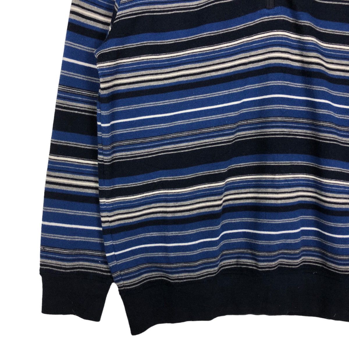 Japanese Brand 🔥Vintage Sergio Tacchini Anorak Long Sleeve Striped Collar Size US L / EU 52-54 / 3 - 4 Thumbnail