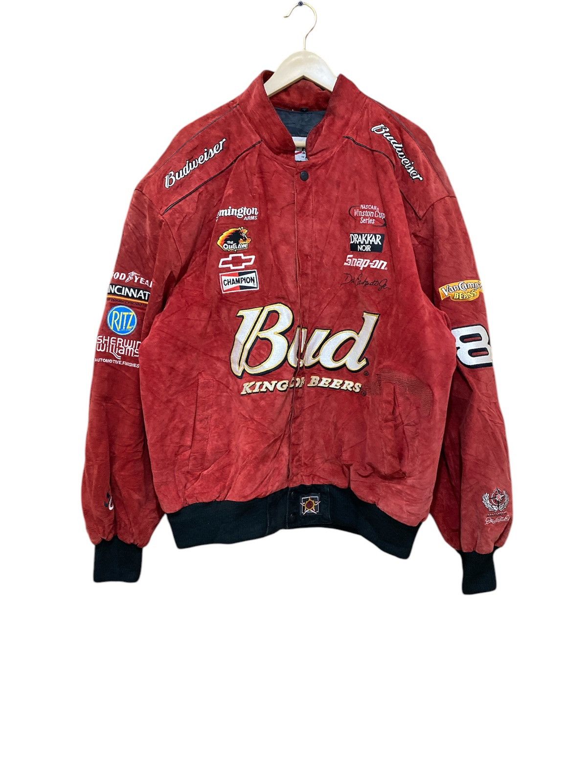 Jeff Hamilton × NASCAR Jeff Hamilton Winston Cup Series Suede Leather Varsity Size US XL / EU 56 / 4 - 1 Thumbnail