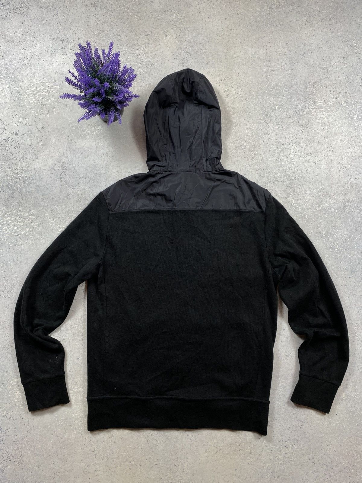Ralph Lauren Black hoodie from Ralph Lauren with a zipper and nylon hood Size US M / EU 48-50 / 2 - 4 Thumbnail