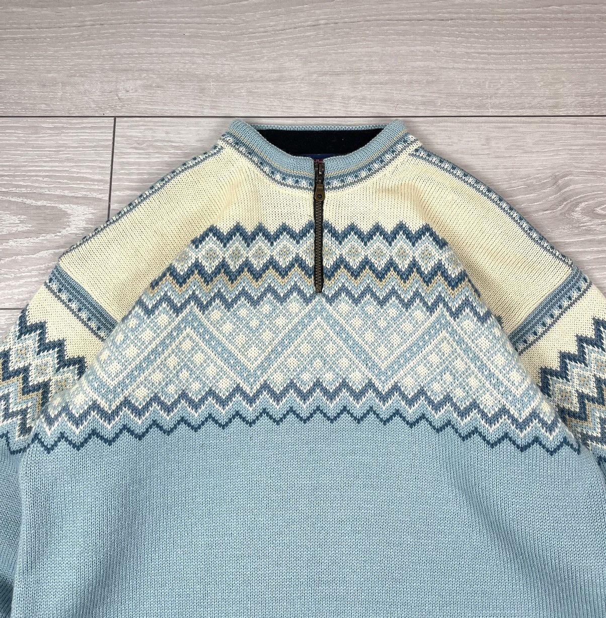 Dale Of Norway Nordstrikk Made In Norway Wool Quarter Zip Knit Sweater Size US XXL / EU 58 / 5 - 3 Thumbnail