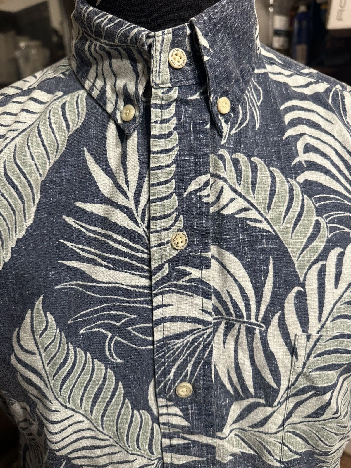 Reyn Spooner PreOwned Reyn Spooner Blue Hawaiian Print Men's S Size US S / EU 44-46 / 1 - 3 Thumbnail