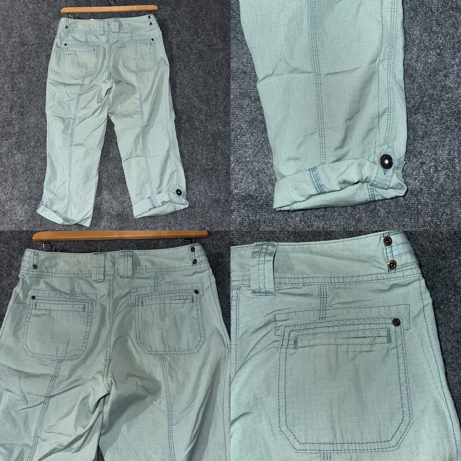 Eddie Bauer Eddie Bauer Pants Womens 6 Green Cotton Mercer Fit Cargo Pockets Size 28" / US 6 / IT 42 - 8 Thumbnail