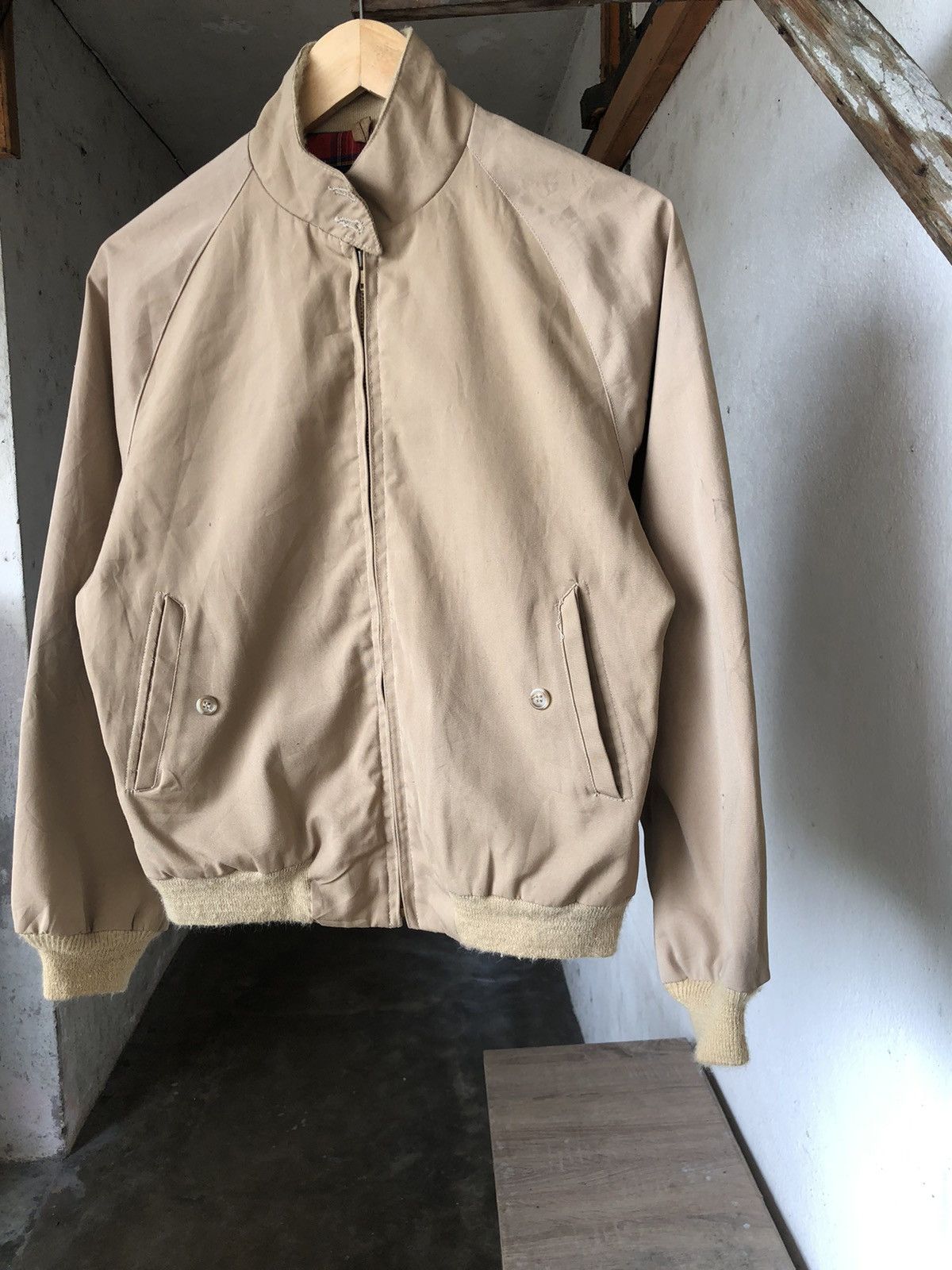 Vintage Vintage 80s Cargo Plain Bomber Jacket Talon Zipper Size US M / EU 48-50 / 2 - 6 Thumbnail