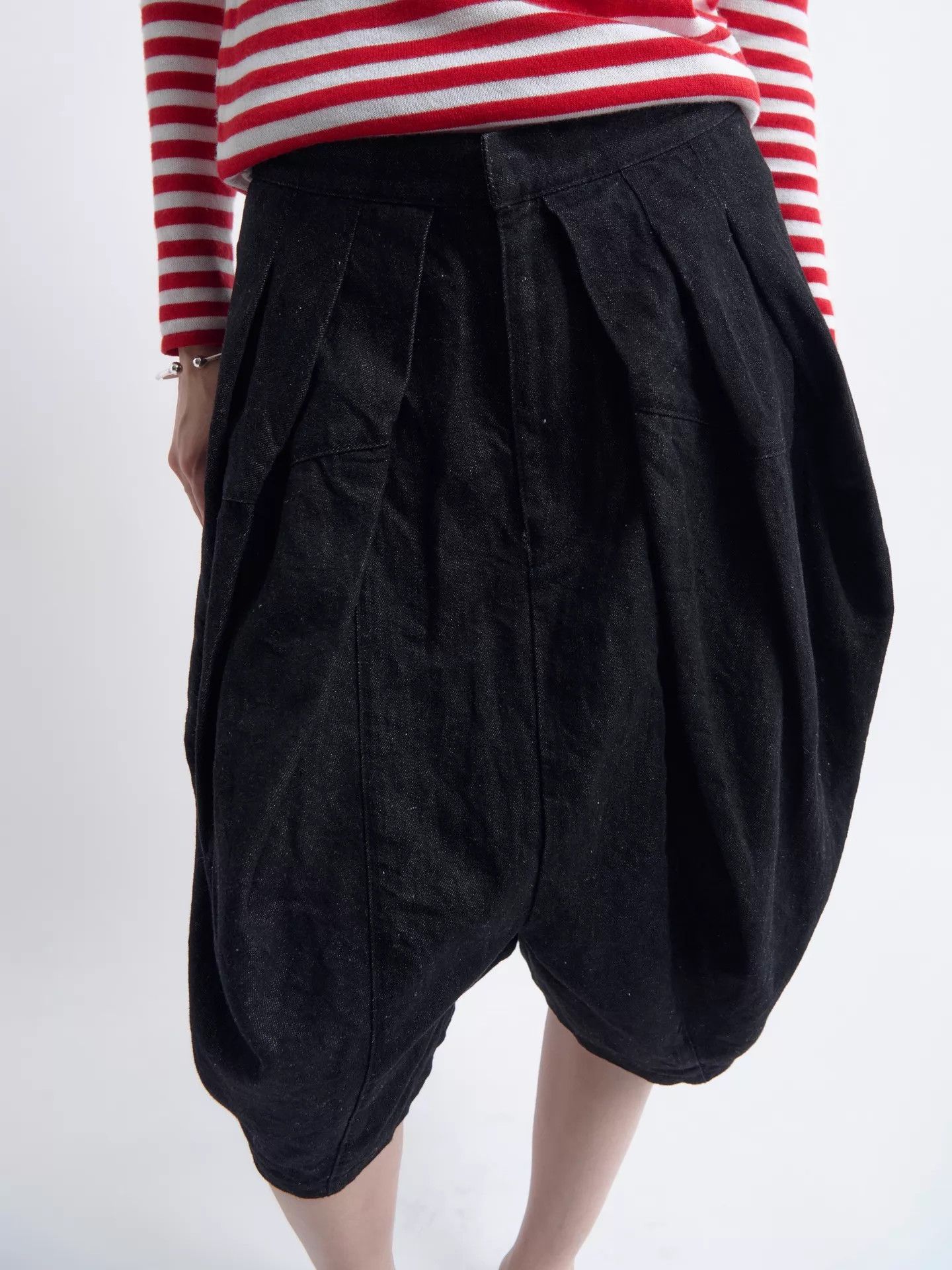 Junya Watanabe JUNYA WATANABE Voluminous Cotton-Linen Denim Lantern Pants Size 26" / US 2 / IT 38 - 7 Thumbnail