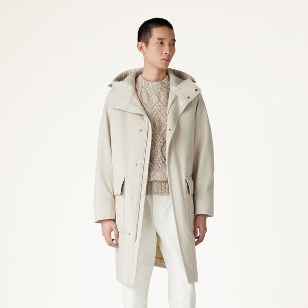 Loro Piana o1loc1c0226 FAN1911 Naran Long Parka in Ivory Size US L / EU 52-54 / 3 - 1 Thumbnail