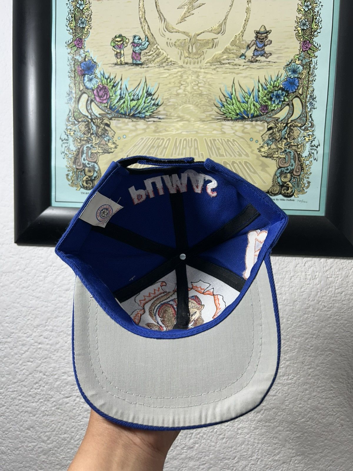 Pumas UNAM Big Print Hat Mexican Soccer Bootleg 90s