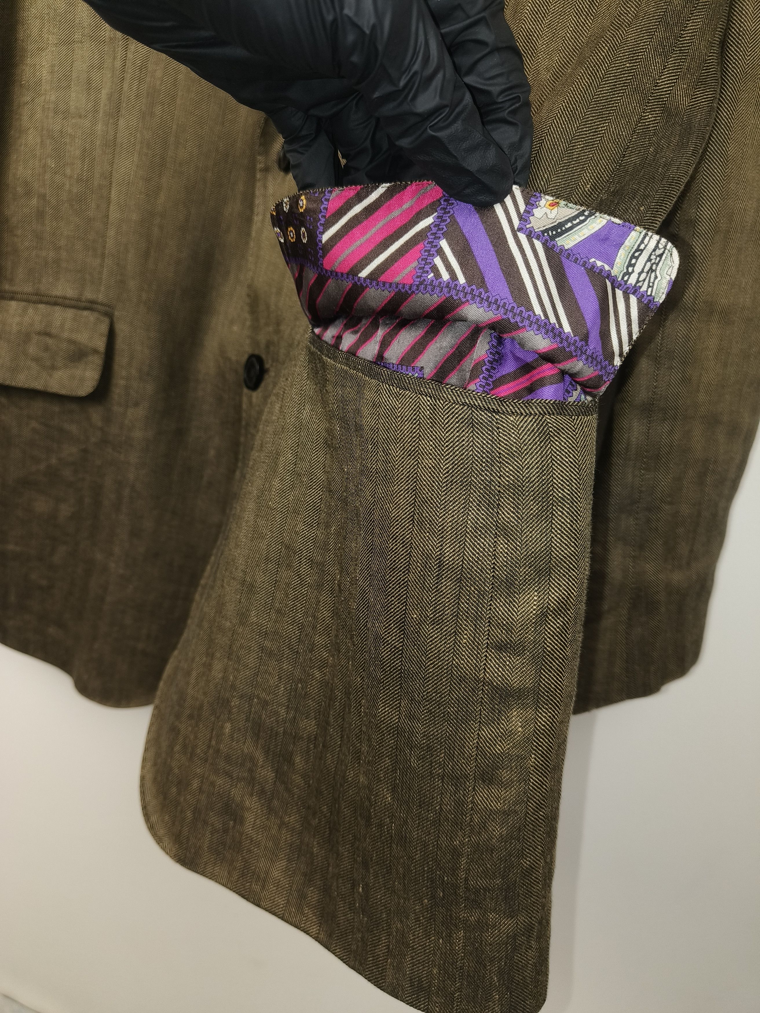 Etro Etro Milano Linen Silk Blazer Signature Paisley Lining Size 46R - 8 Thumbnail