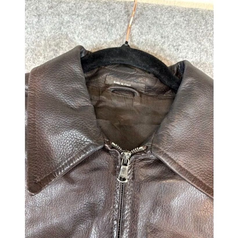 Henri Bendel VINTAGE Henri Bendel Leather Jacket Womens M Biker Indie Retro Grunge Streetwear 90s Brown Jacket Womens M Brown Retro Grunge Streetwear Henri Bendel Size M / US 6-8 / IT 42-44 - 4 Thumbnail