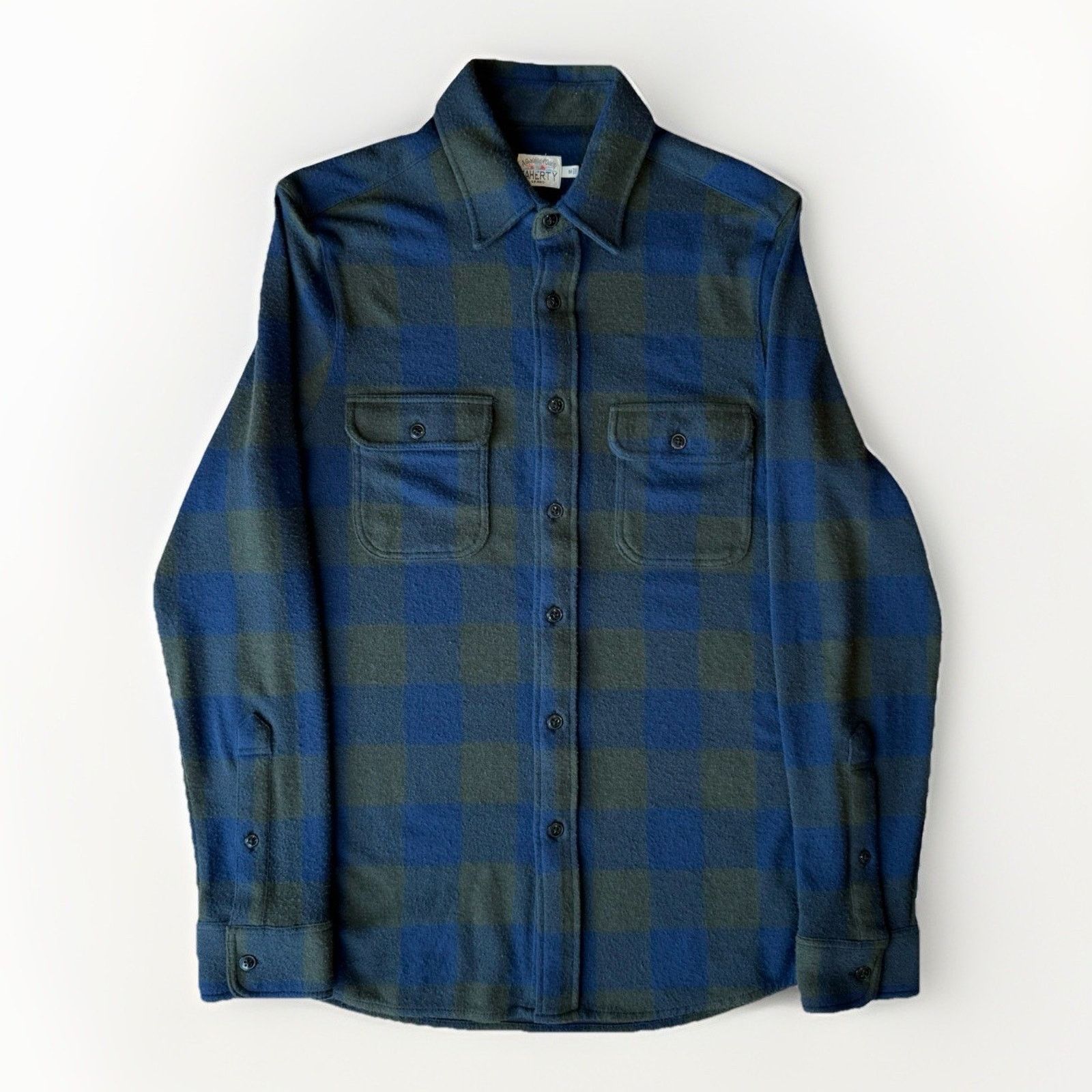 Faherty Faherty Legend Sweater Shirt Medium Green Blue Minimalist Size US M / EU 48-50 / 2 - 1 Thumbnail