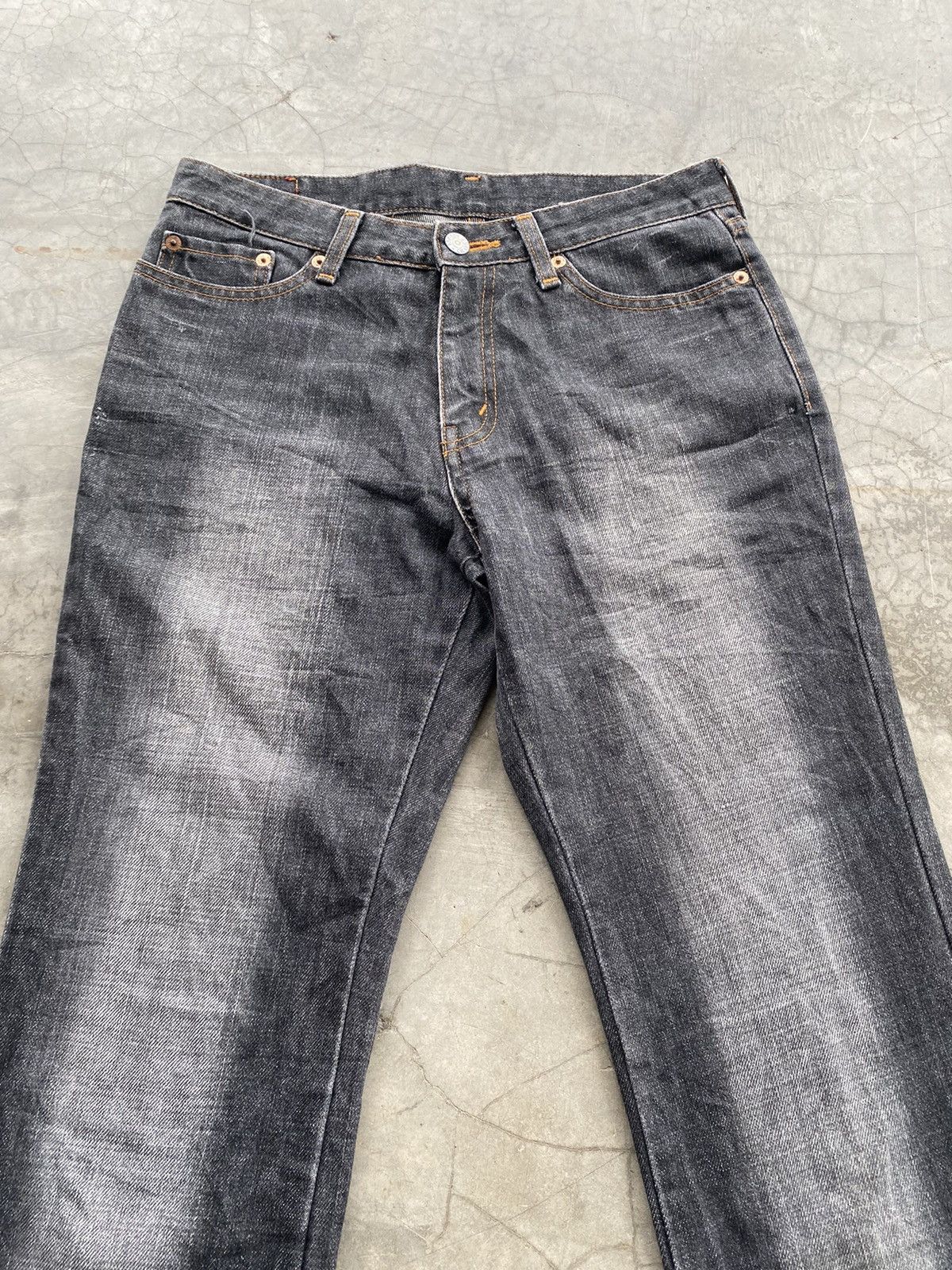 Hysteric Glamour × If Six Was Nine × Le Grande Bleu (L.G.B.) Flare Jeans Japanese Bobson Fade Black Size US 29 - 4 Thumbnail
