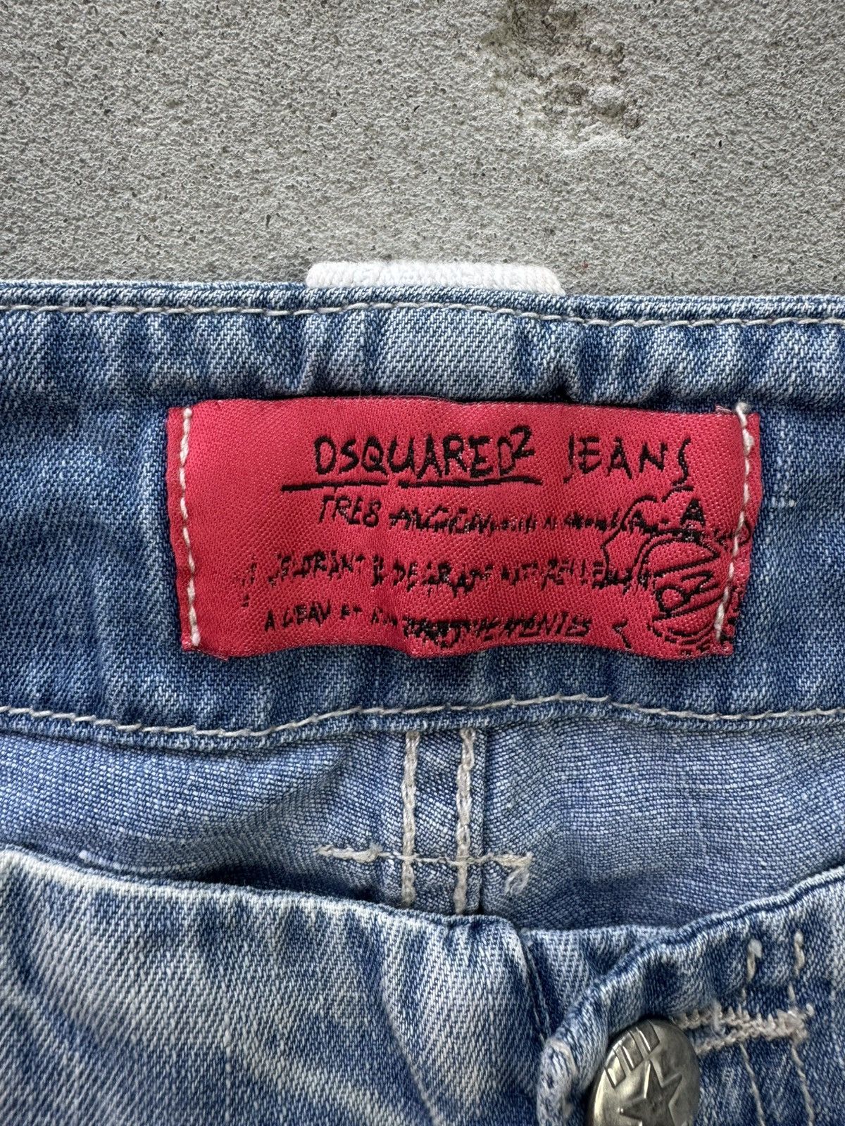 Dsquared2 × Vintage Vintage Dsqaured2 Distressed Denim Y2K Black Jeans Size US 32 / EU 48 - 8 Thumbnail
