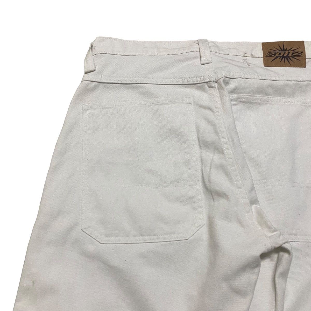 Vintage Vintage ZONZ White Denim Baggy Wide Leg Pants Size US 32 / EU 48 - 11 Thumbnail