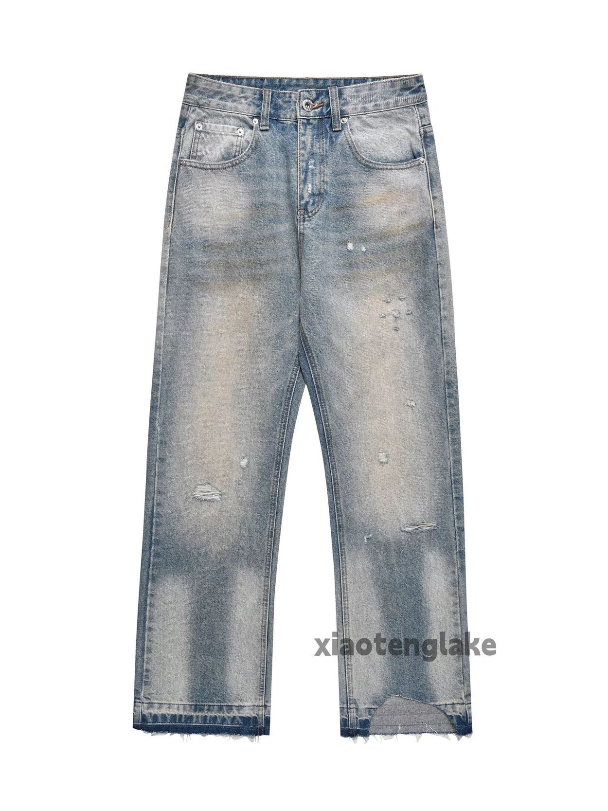 Jean × Vintage washed faded utility punk grunge stain damaged jeans Size US 32 / EU 48 - 5 Thumbnail