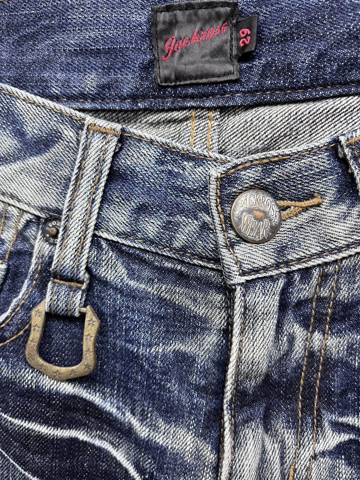 JACKROSE SICK🔥90’s JACKROSE Tribal Embroidery Punk Whiskered Flare💥 Size US 28 / EU 44 - 8 Thumbnail