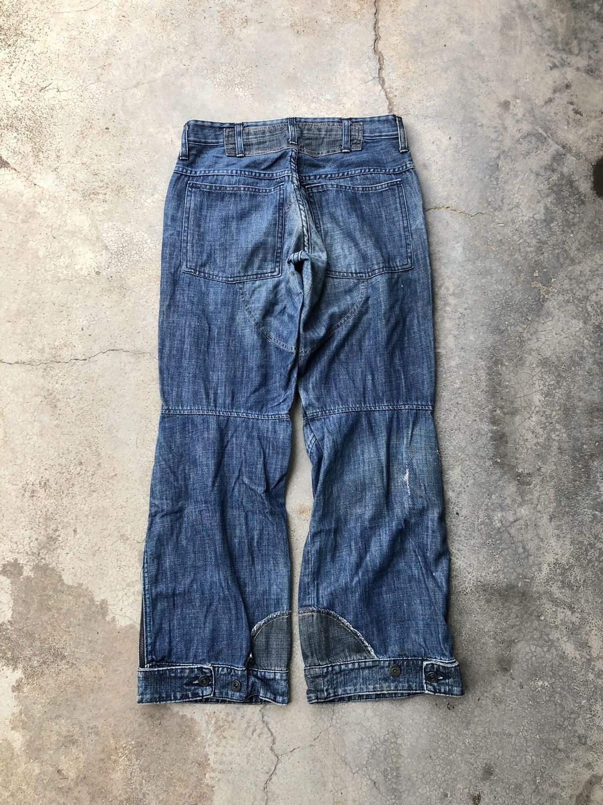 Designer BAGGY GSTAR VINTAGE BIKER STYLE DENIM Size US 31 - 9 Thumbnail