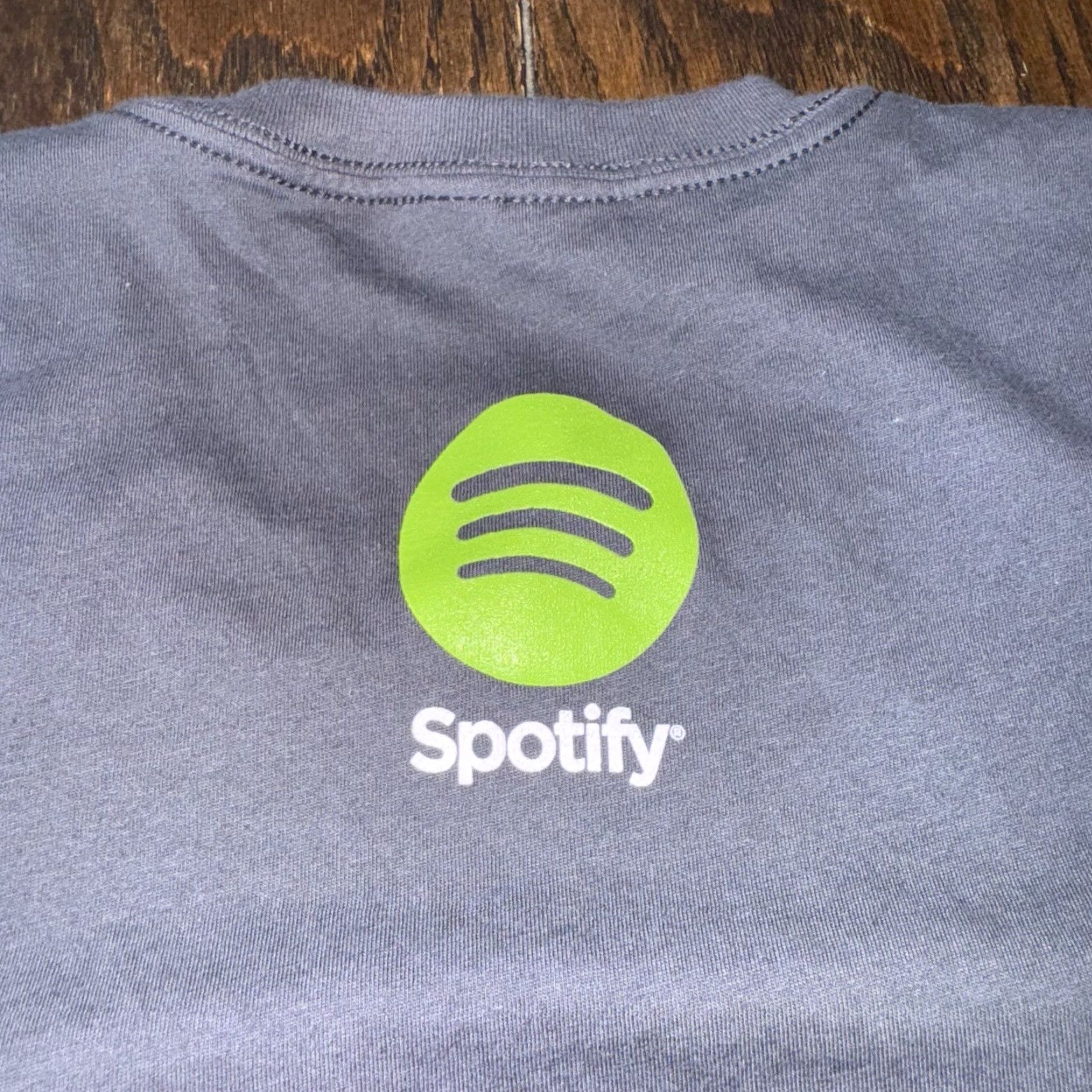 Logo 7 Spotify Logo T Shirt Gray Green Digital Music Size Large Men Short Sleeve Crew Neck Cotton Graphic Print Logo Vintage NoN/A Size US L / EU 52-54 / 3 - 3 Thumbnail