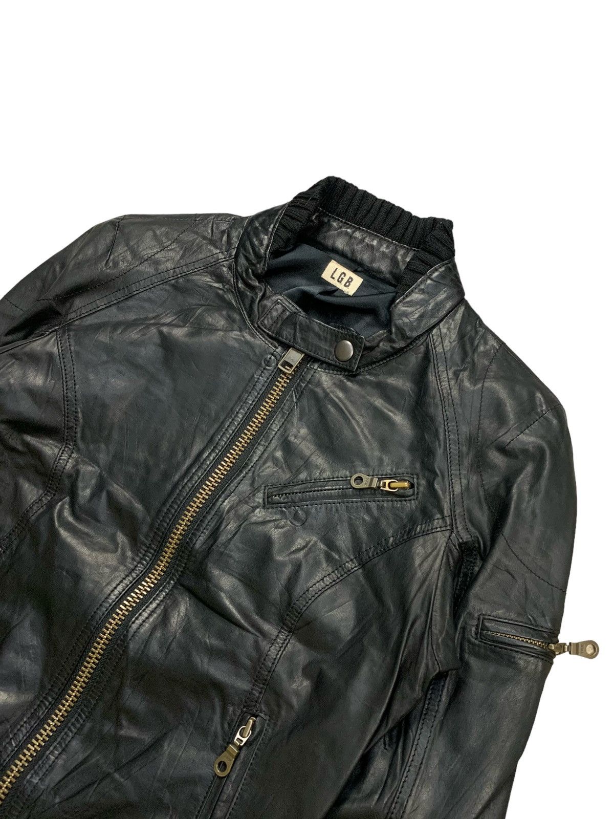 2000s L.G.B - Cyber Riders Leather Jacket